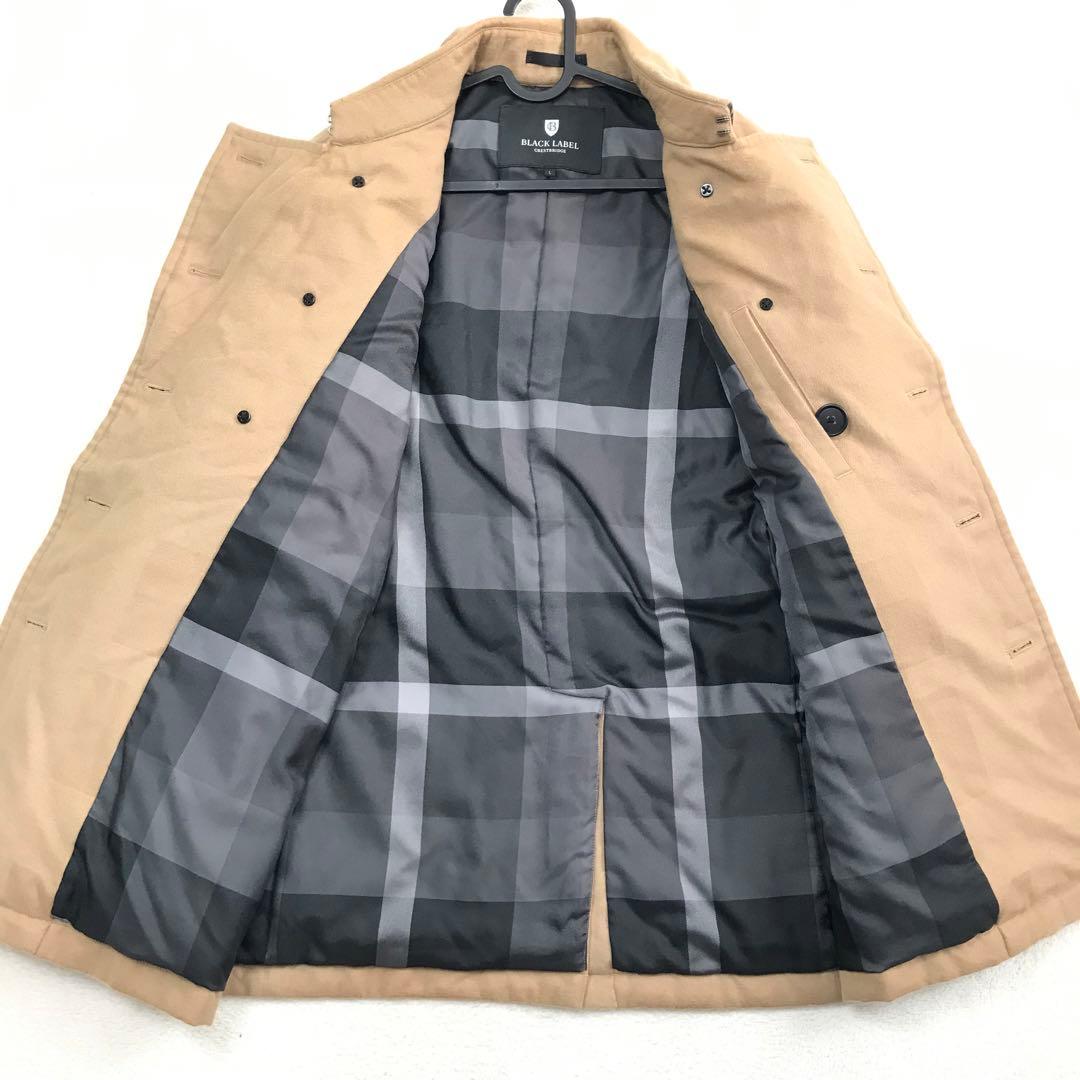 バーバリー ブラックレーベル ピーコート ジャケット ベージュ L
