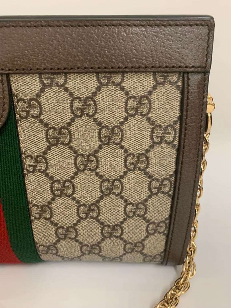 グッチ(Gucci) ショルダーバッグ503877 レザー ベージュ 美品