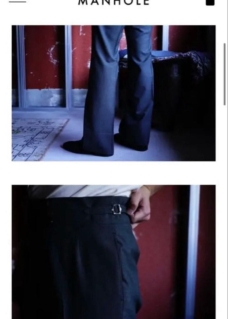 manhole別注52800円購入SADEスラックスPT01 試着のみ