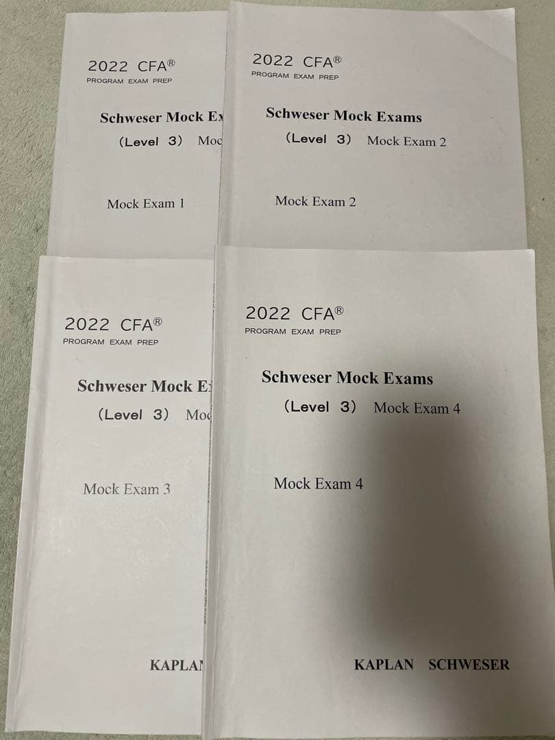 (CFA Level3) 2022年合格目標 TAC講座フルセット