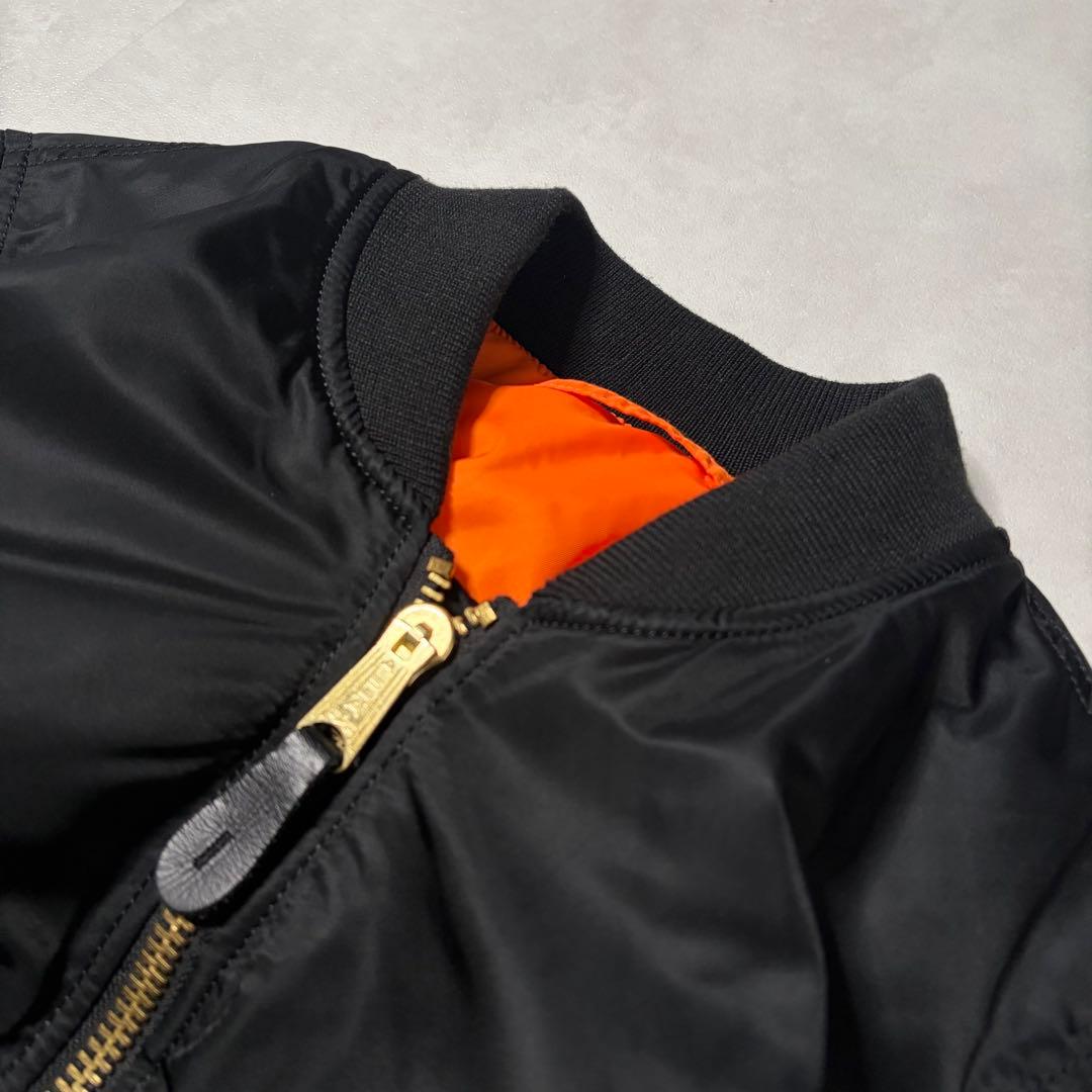 【激レア】アルファインダストリーズ MA-1 Coalitionロゴ刺繍 黒 M