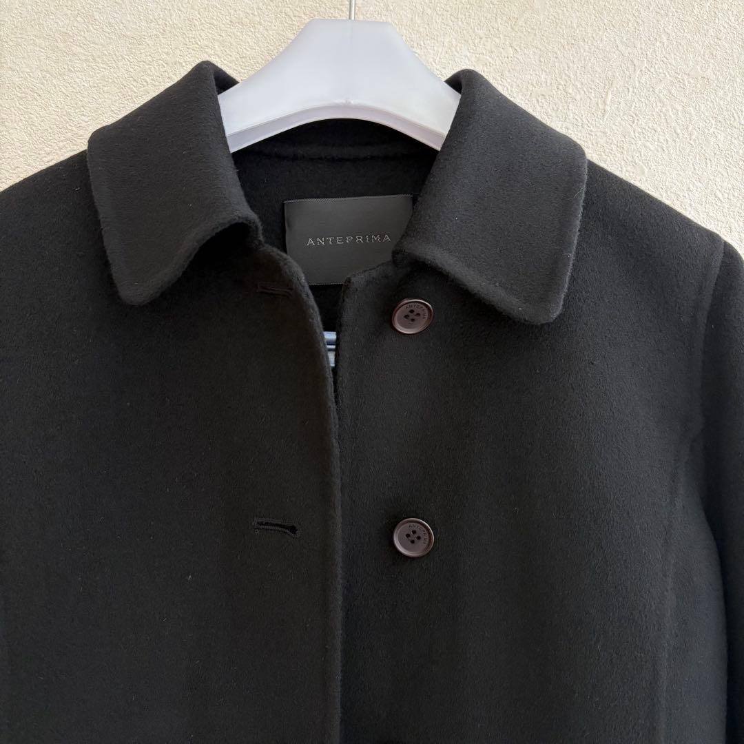 アンテプリマ　ピュア　カシミヤ　コート　ブラック
