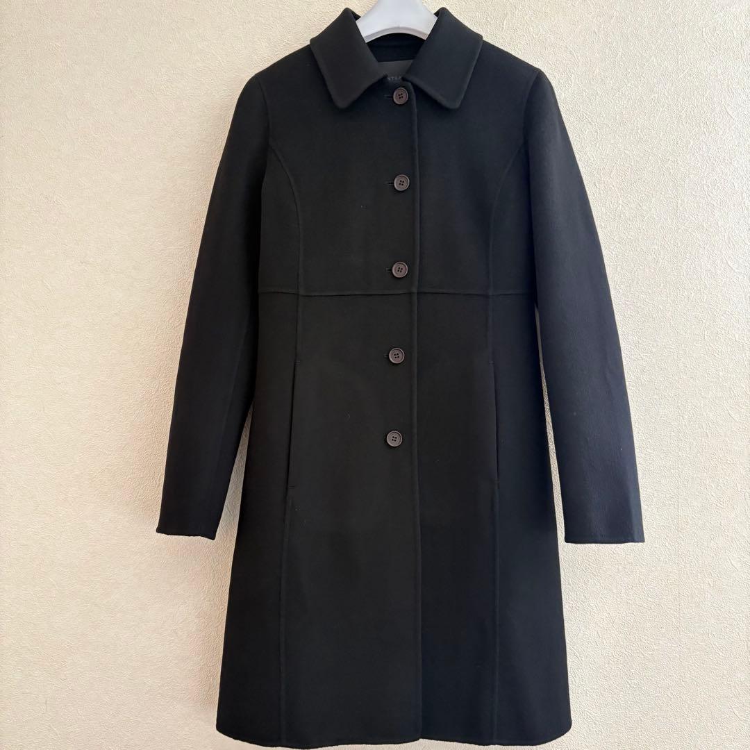 アンテプリマ　ピュア　カシミヤ　コート　ブラック