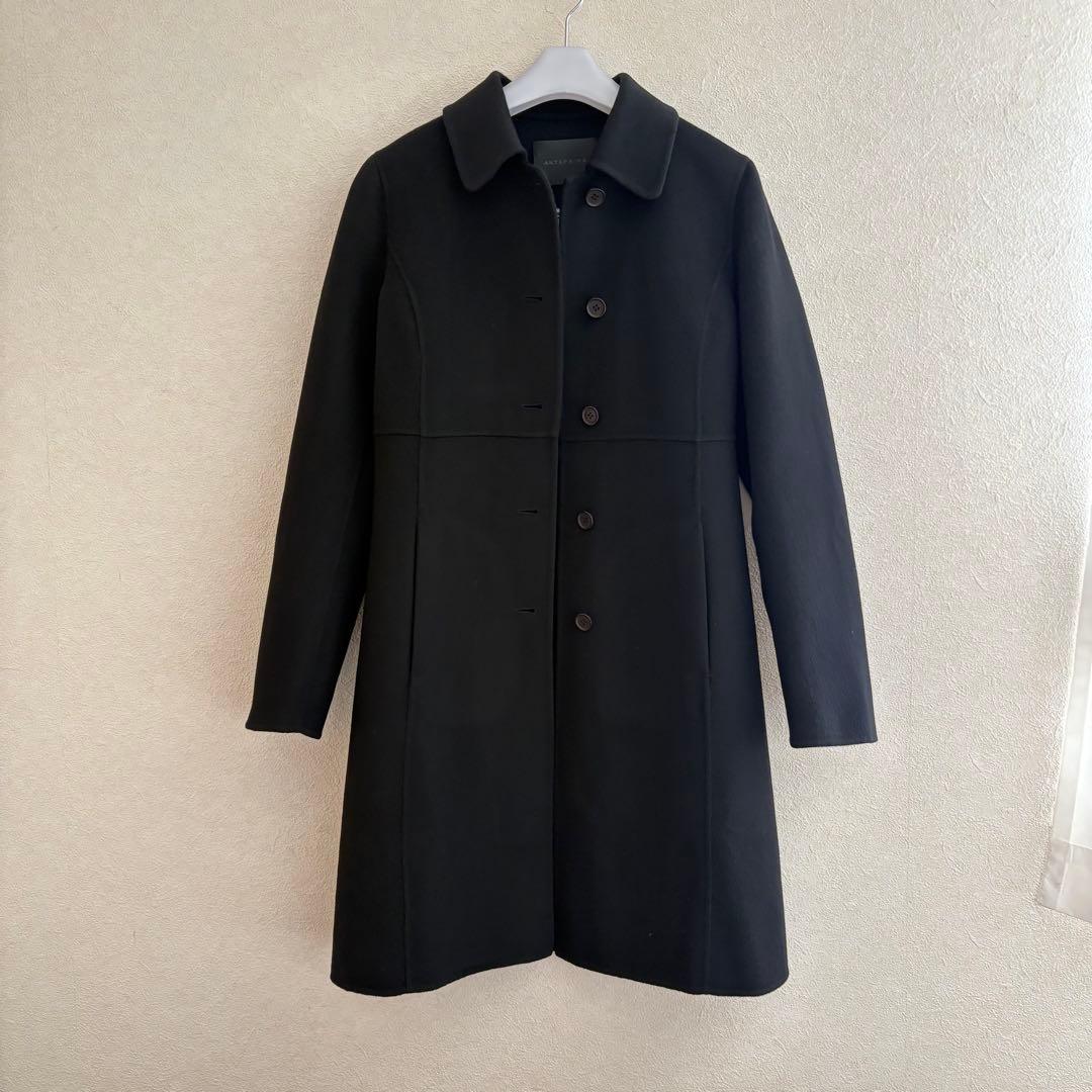 アンテプリマ　ピュア　カシミヤ　コート　ブラック