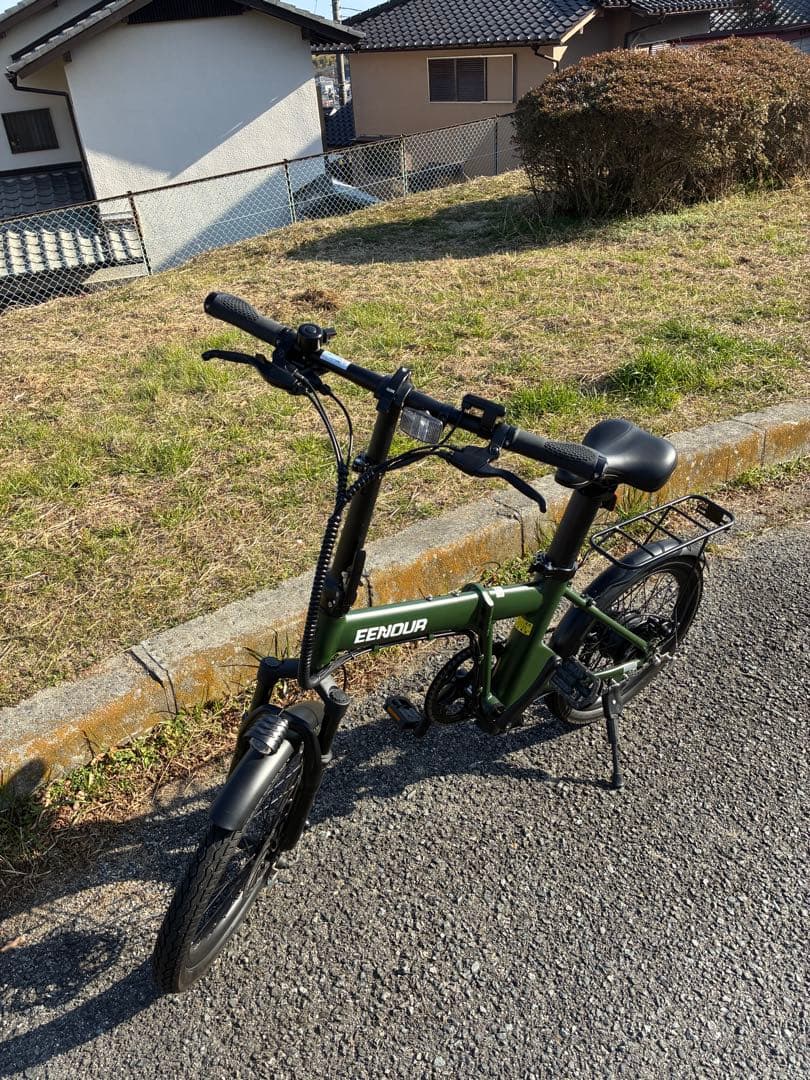 【走行少・室内保管・美品】　EENOUR C4　折り畳み電動アシスト自転車