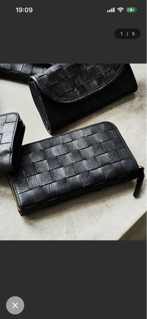 ズッケロ長財布　黒　大容量