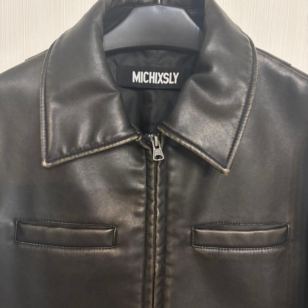 MICHIXSLY レザージャケット　黒　美品　SLY