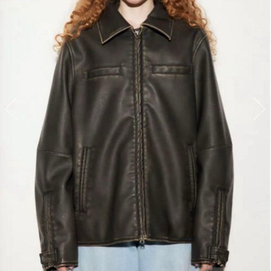 MICHIXSLY レザージャケット　黒　美品　SLY