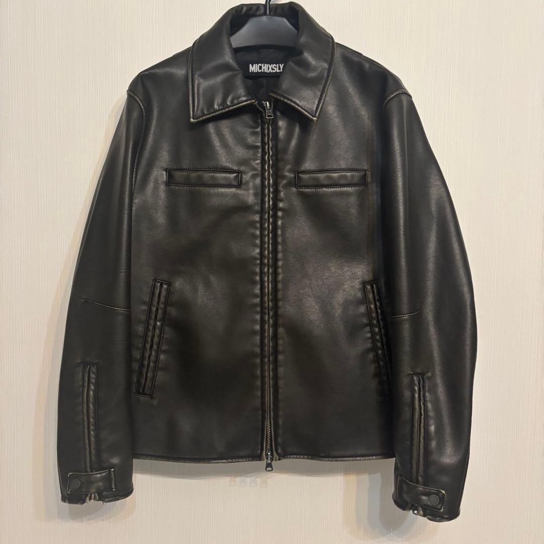 MICHIXSLY レザージャケット　黒　美品　SLY