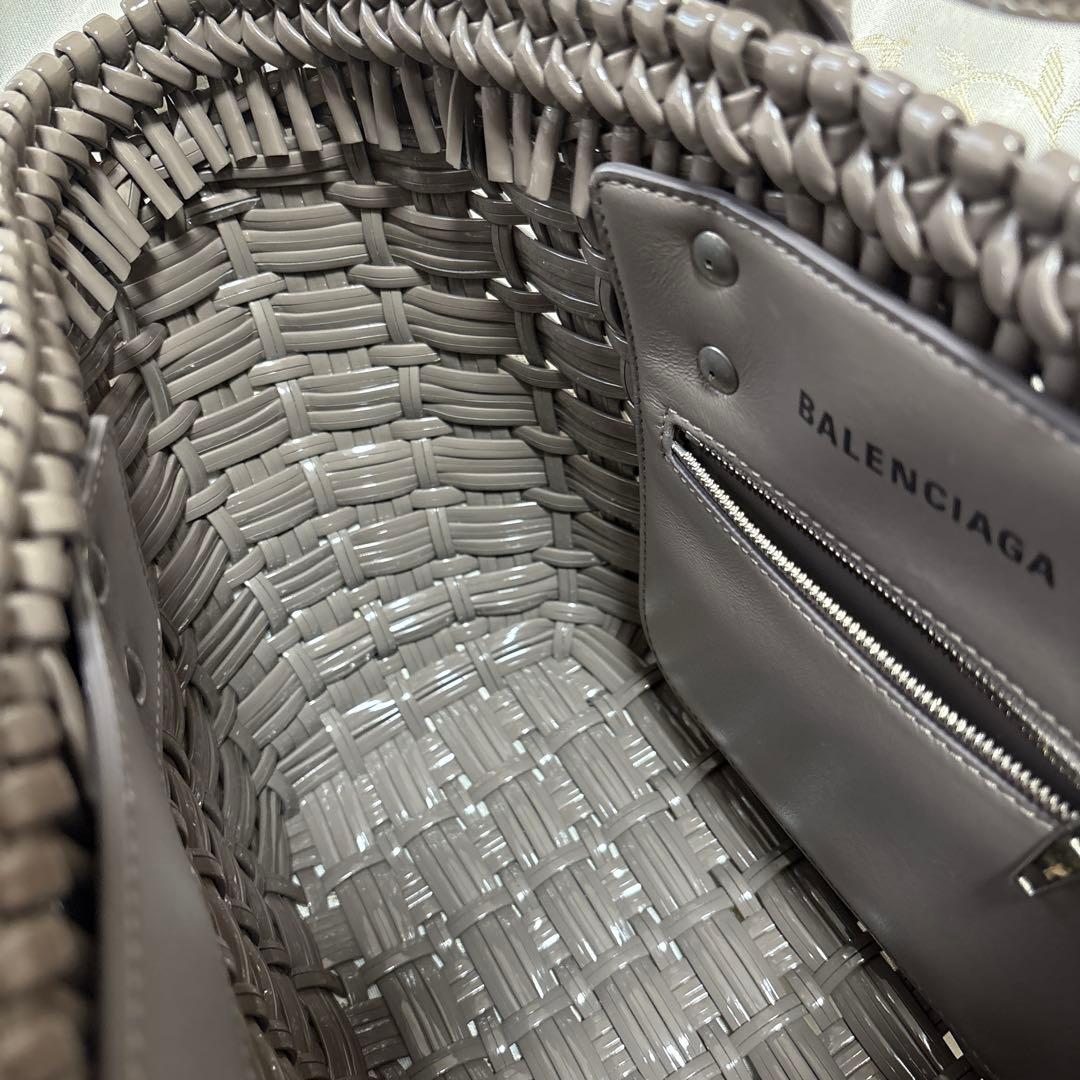 ⭐︎極美品⭐︎バレンシアガ エナメル ビストロバスケットバッグXS