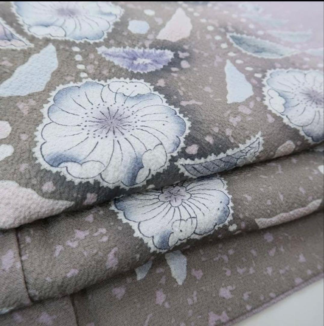 美品　着物　辻ヶ花　正絹　訪問　袷　広襟