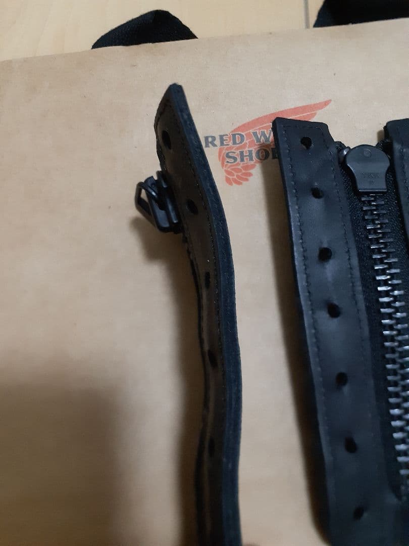 銀杏　RED WING ブラックレザー 純正　　ジッパーユニット