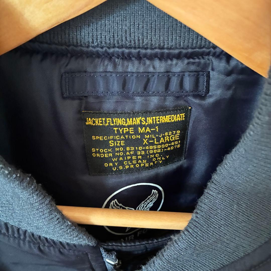 WAIPER.inc MA-1 フライトジャケット ネイビー　XL