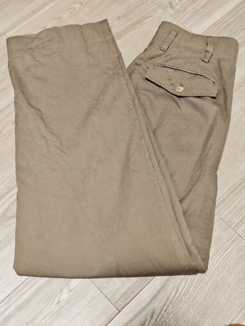 パンツ AURALEE FINE WOOL COTTON TWILL SLACKS