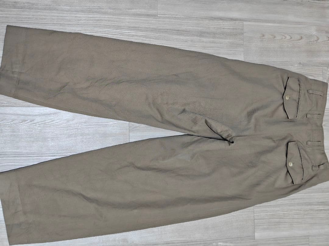 パンツ AURALEE FINE WOOL COTTON TWILL SLACKS