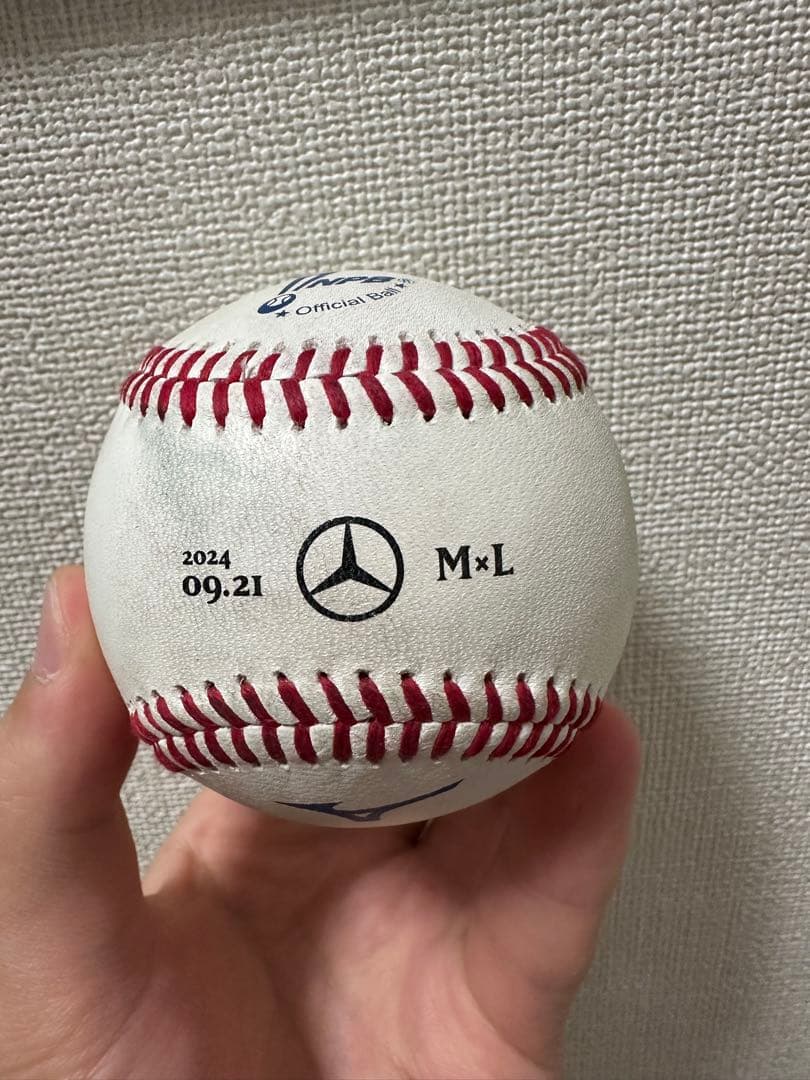 千葉ロッテ佐藤選手ホームランボール 2024年09月21日