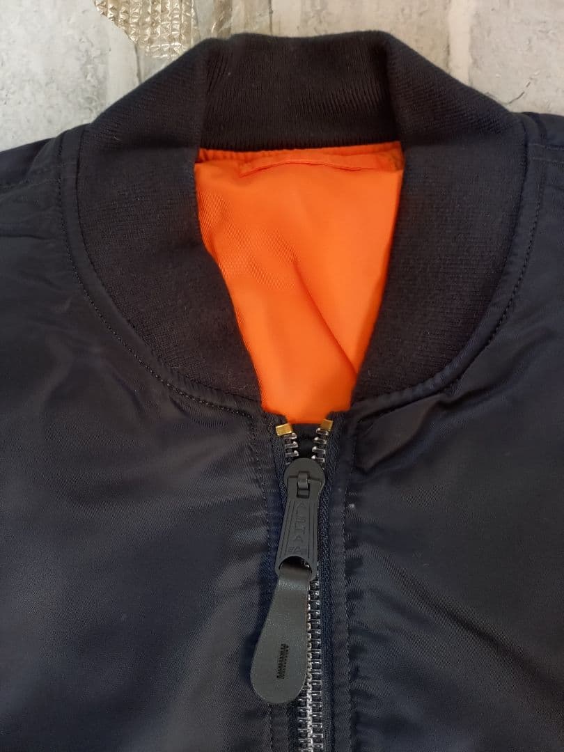 【美品】【希少XLサイズ】【希少ネイビー】【アルファ】【MA-1】