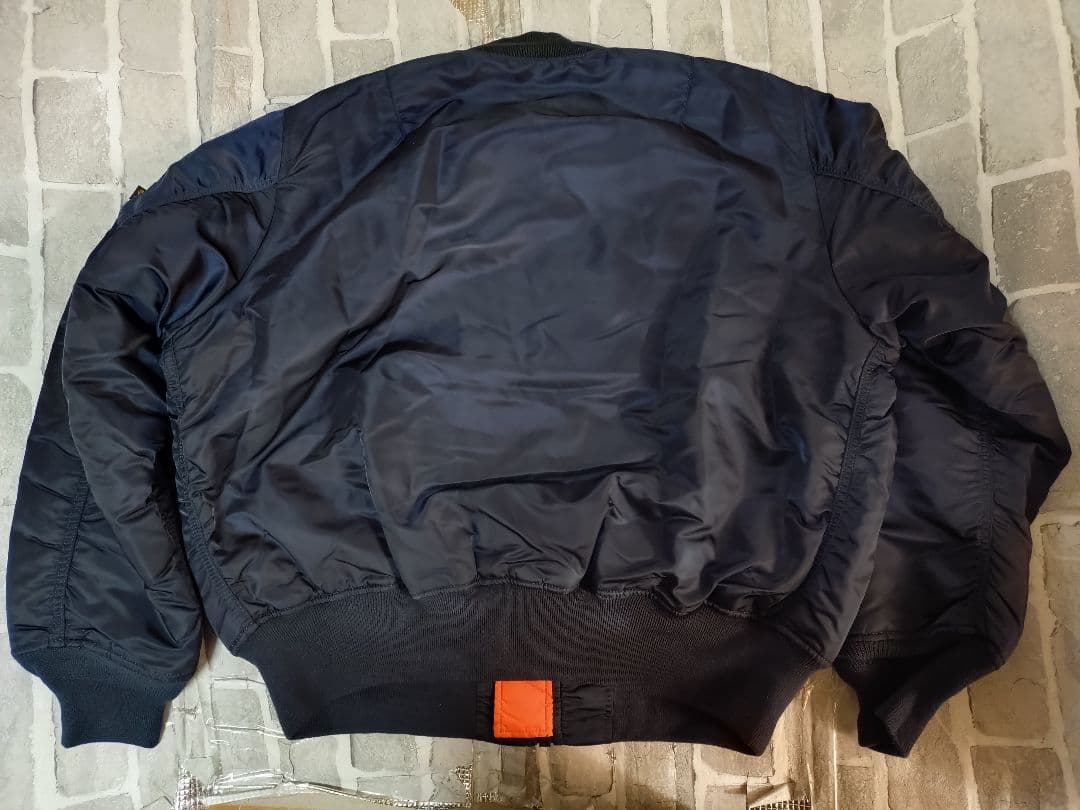 【美品】【希少XLサイズ】【希少ネイビー】【アルファ】【MA-1】