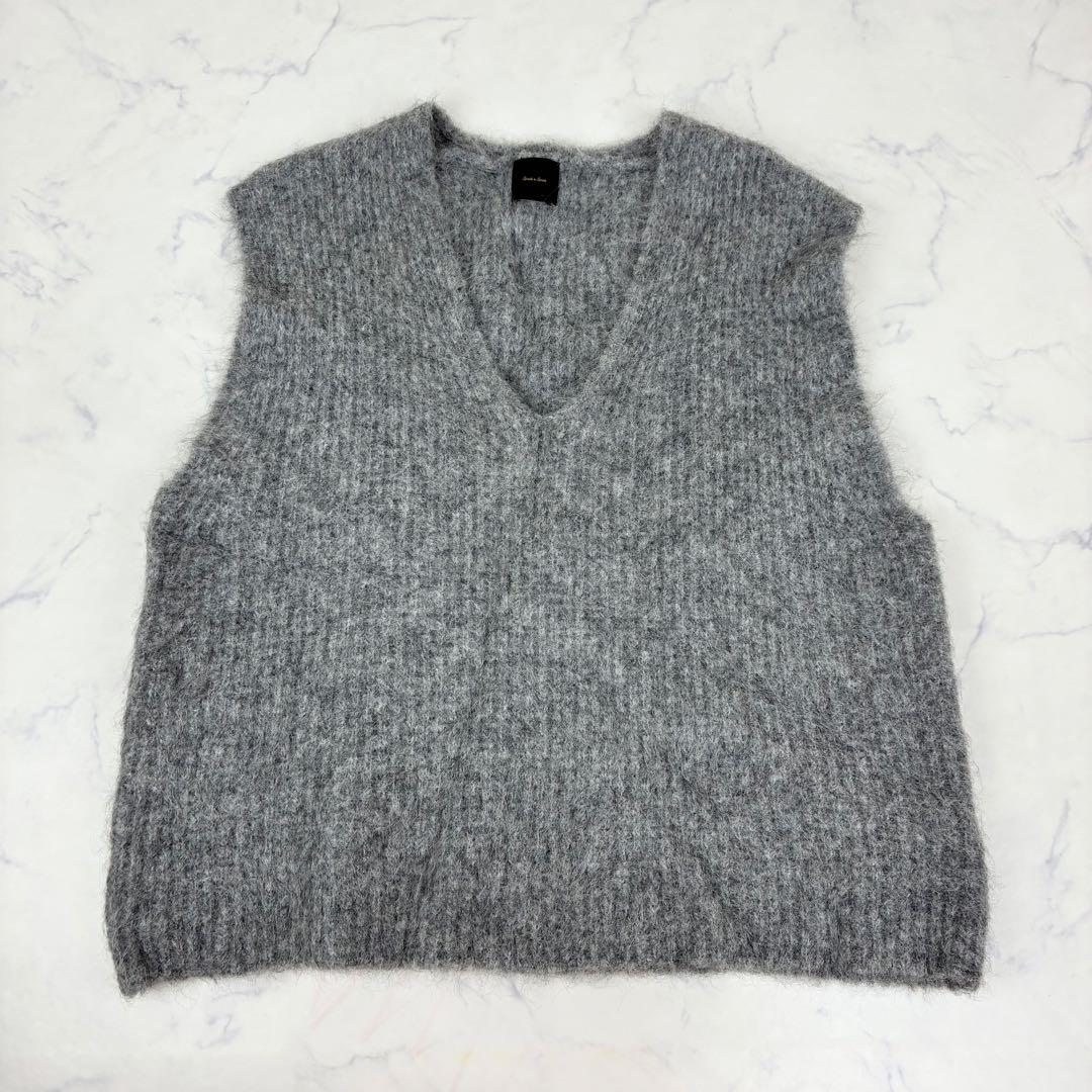 Spick & Span✨24AW✨ファーニットベスト アルパカ混　ふわふわ