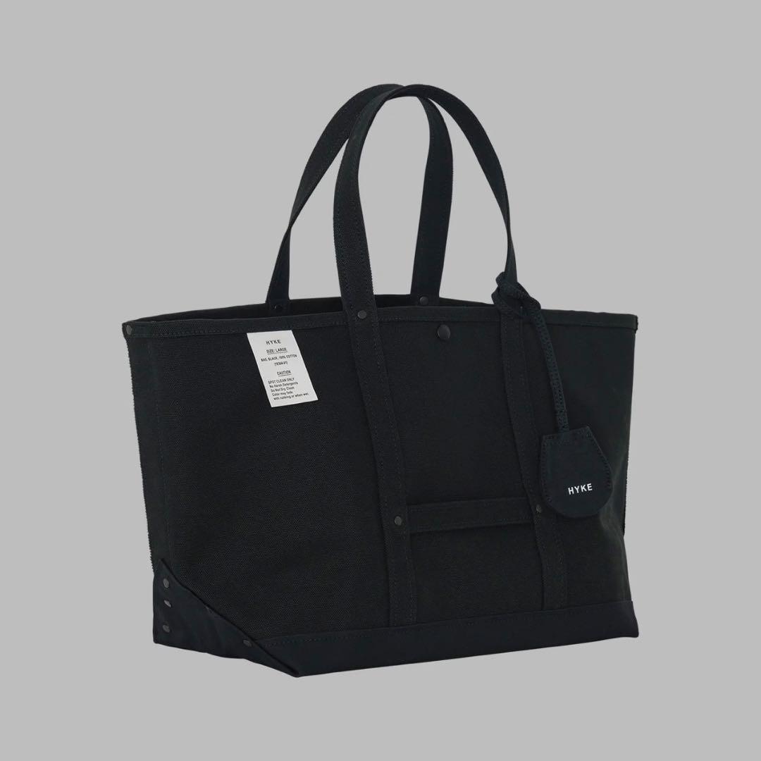 バッグ 26SS HYKE Tote Bag Large Black