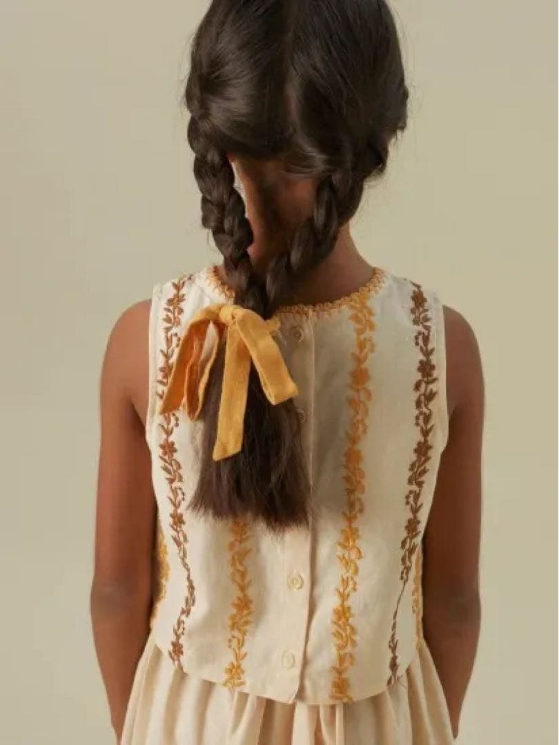 アポリナ APOLINA JUNE SKIRT SET _MILK 3-5y