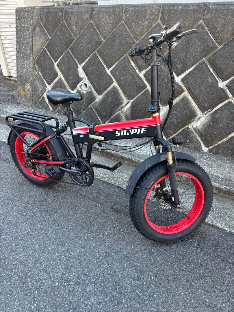【送料無料】SUNPIE 電動アシスト自転車 太タイヤ 48V