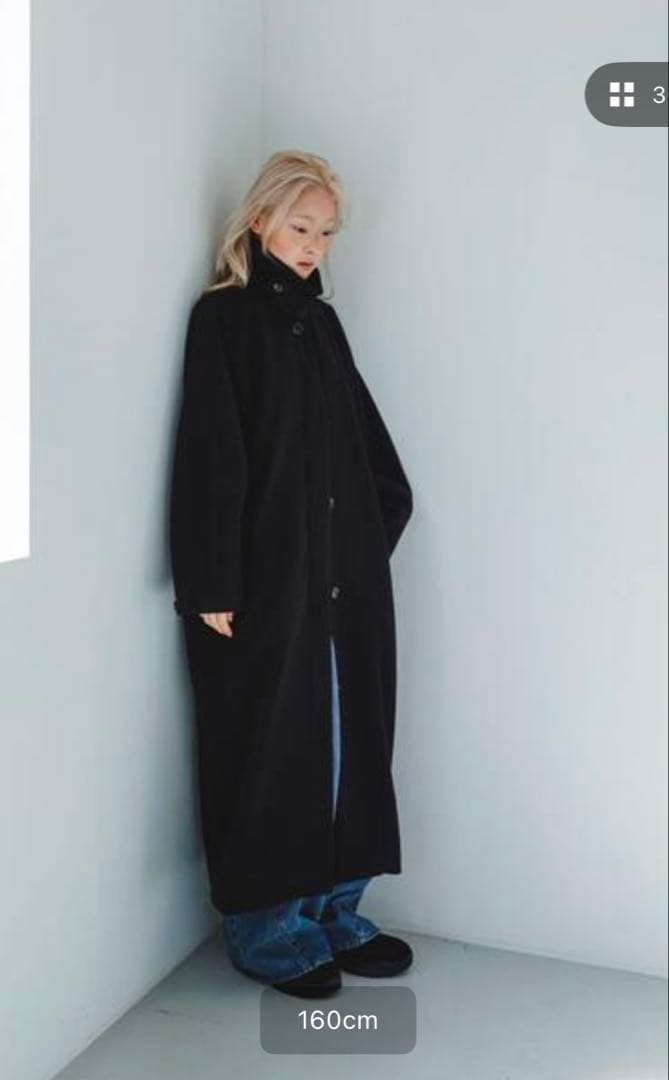 KBF⭐︎ステンカラーコート⭐︎ブラック