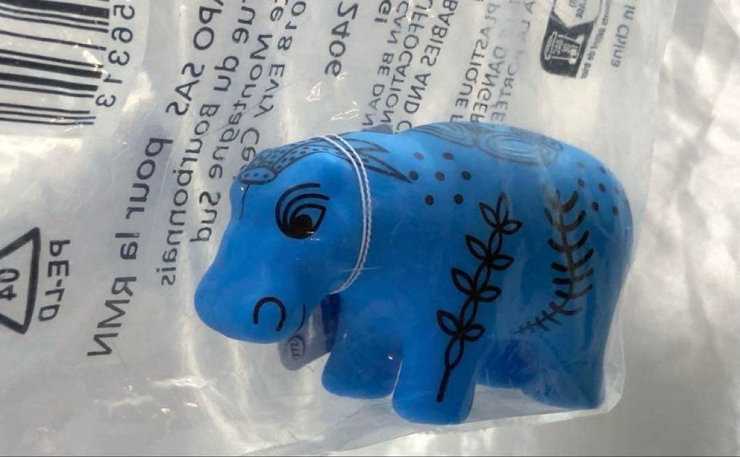 【LOUVRE】ルーブル美術館　青いカバ　エジプト古代埋蔵品　樹脂製