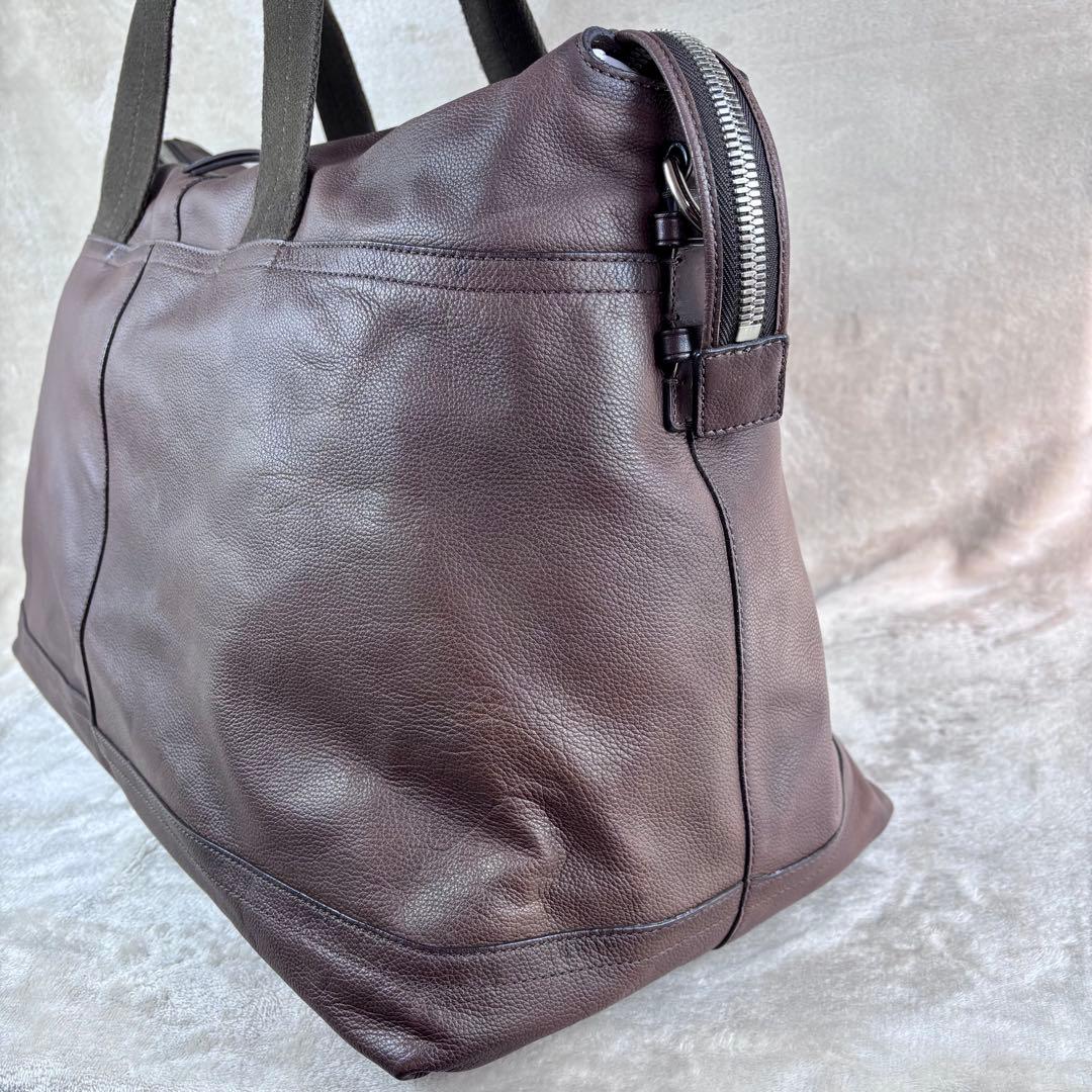 美品　COACH コーチ　ボストンバッグ　ダークブラウン　2way 本革レザー