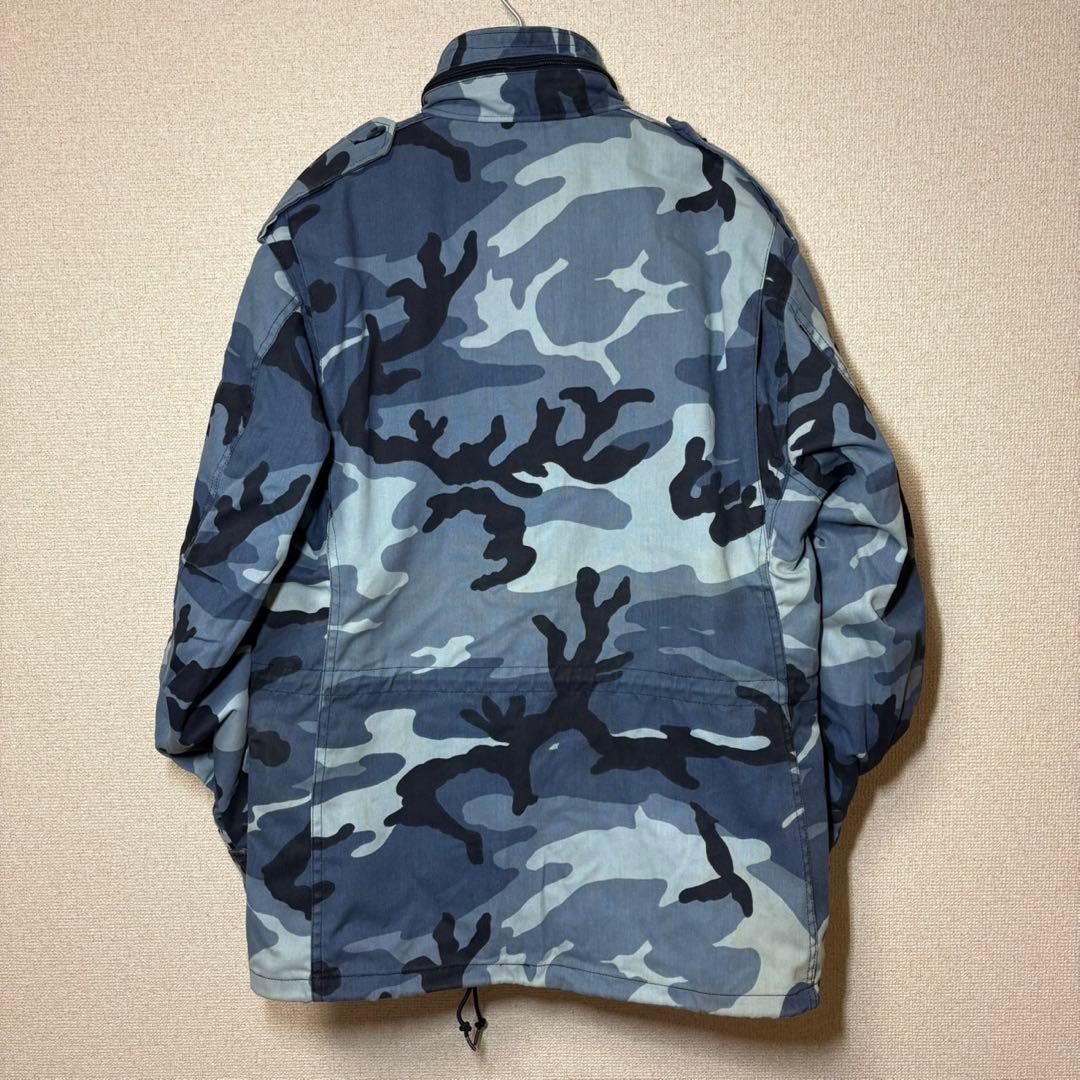 【USA製 実物規格】ALPHA INDUSTRIES M-65 ブルーカモ