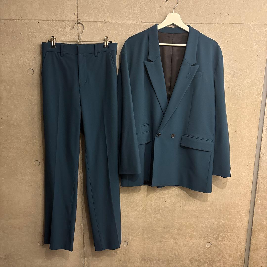 【未使用品】shareef ダブルジャケット スーツセットアップ　ブルー