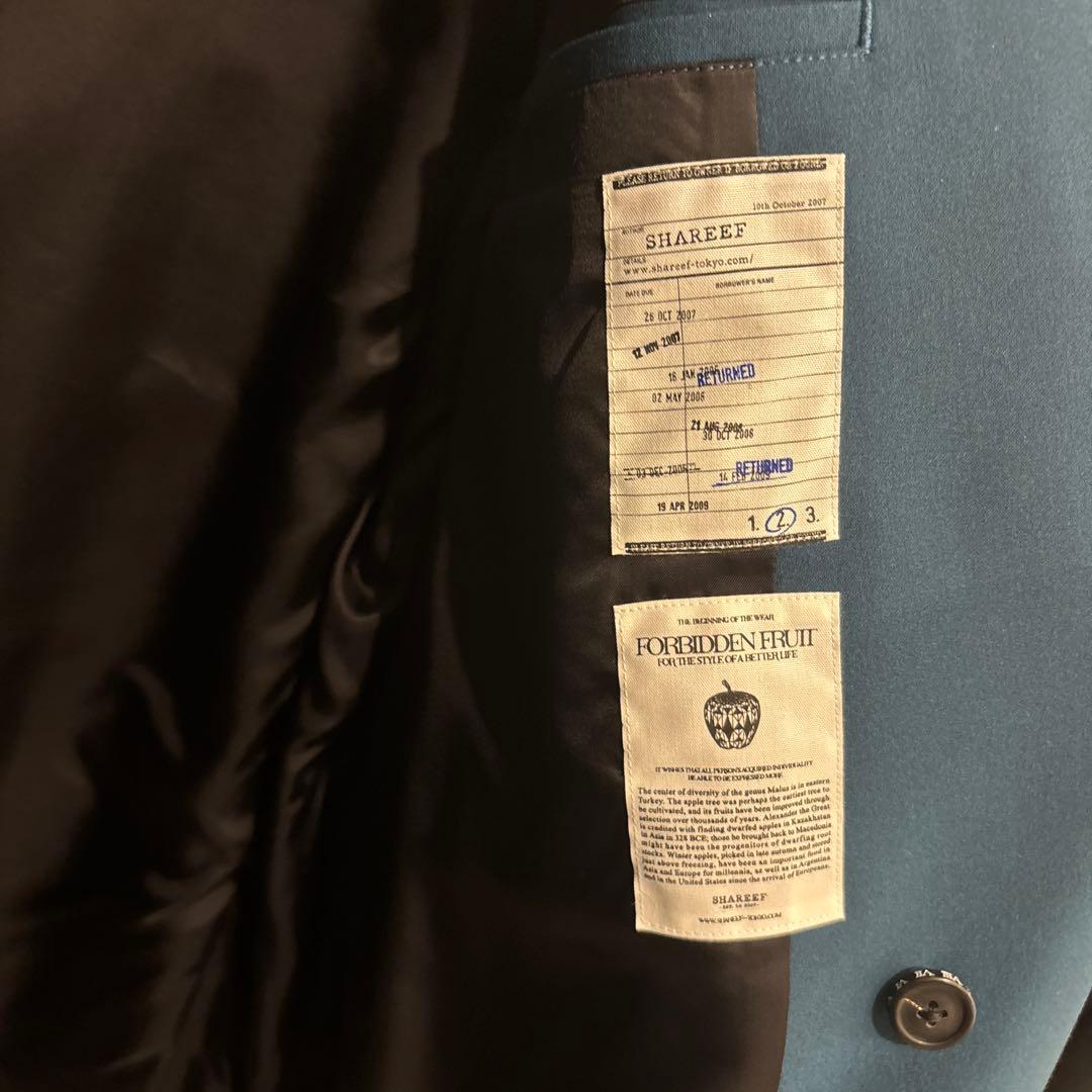 【未使用品】shareef ダブルジャケット スーツセットアップ　ブルー