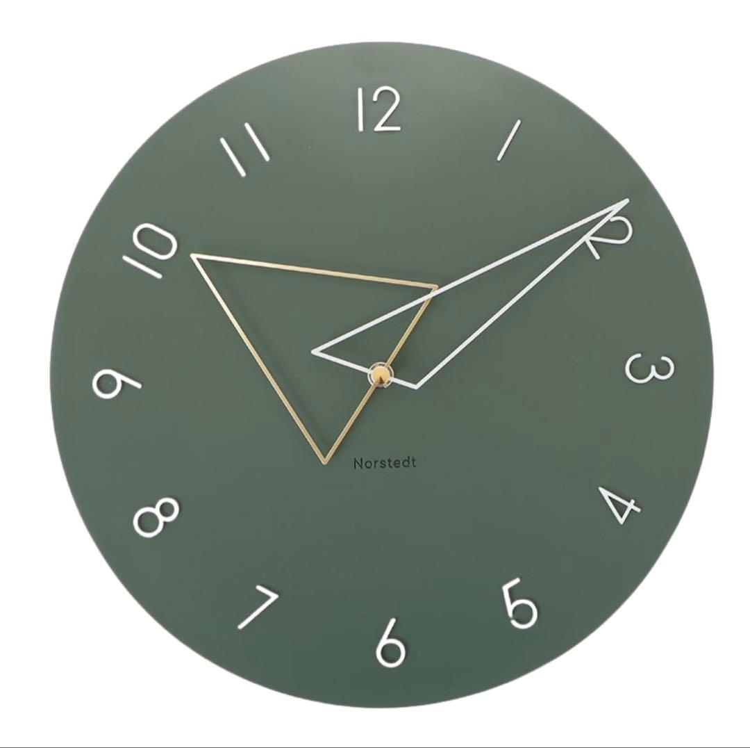(新品未使用)Norstedt グリーン掛け時計