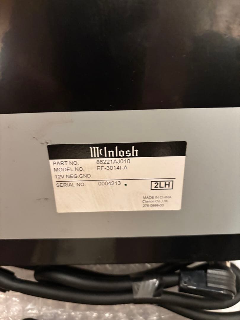 スバル レガシィ BRG BMM BRM BR9 BM9用純正マッキントッシュ