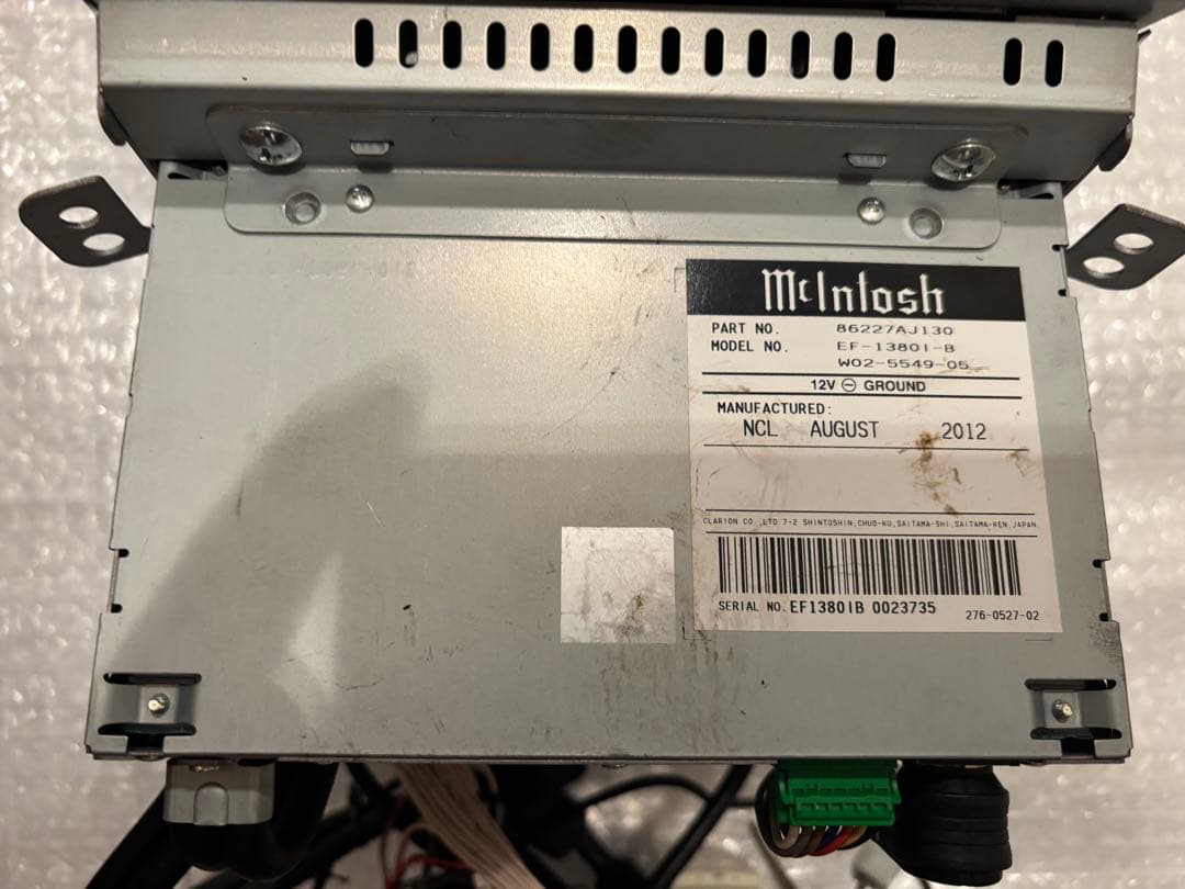 スバル レガシィ BRG BMM BRM BR9 BM9用純正マッキントッシュ