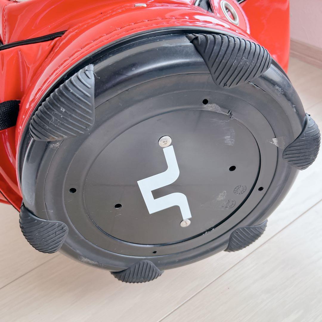 極美品 J.LINDEBERG ジェイリンドバーグ キャディバッグ 赤