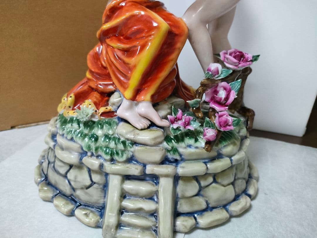 D*t様 マイセンMeissen　 フィギュリン　 天使と女性　 陶器人形　 置