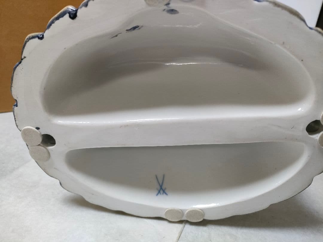 D*t様 マイセンMeissen　 フィギュリン　 天使と女性　 陶器人形　 置