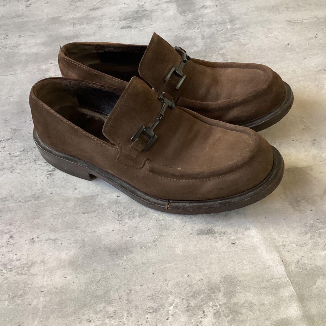 Gucci グッチ ローファー　スウェード調　ブラウン