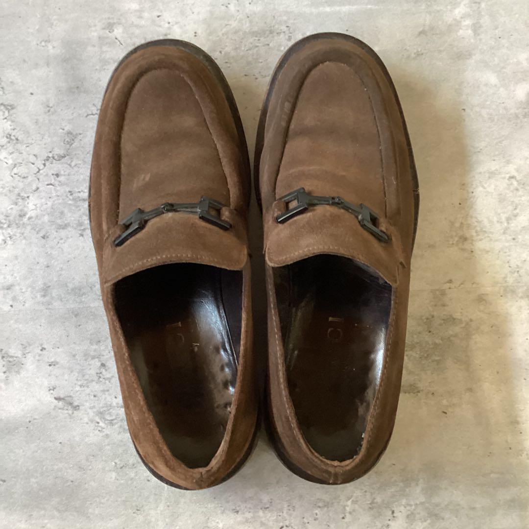 Gucci グッチ ローファー　スウェード調　ブラウン