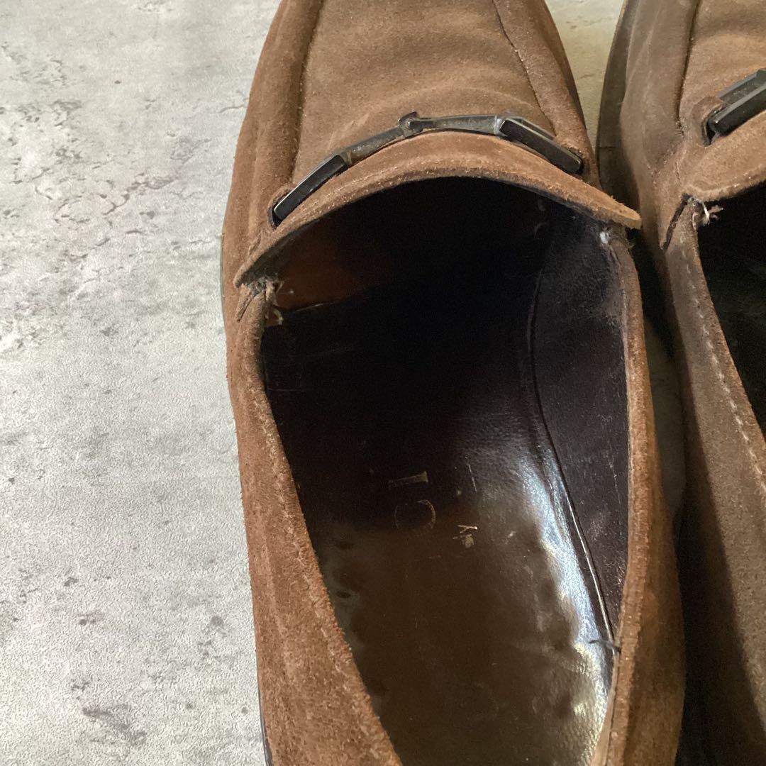 Gucci グッチ ローファー　スウェード調　ブラウン