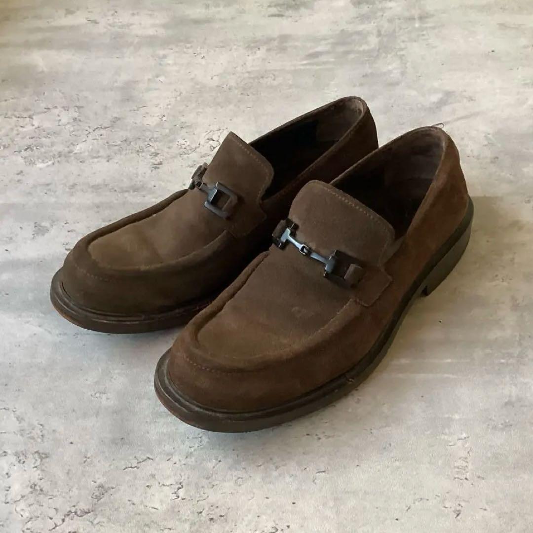 Gucci グッチ ローファー　スウェード調　ブラウン