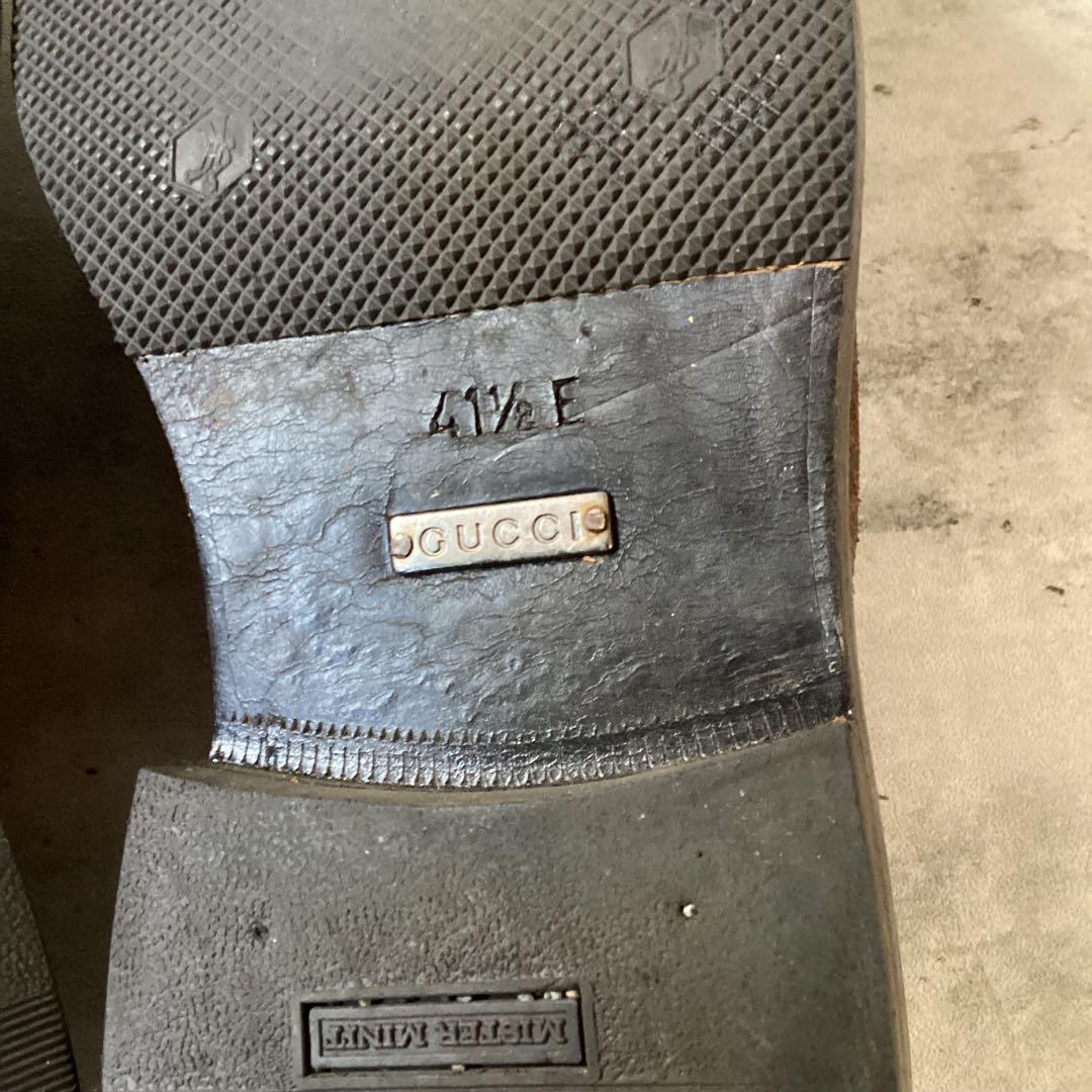 Gucci グッチ ローファー　スウェード調　ブラウン