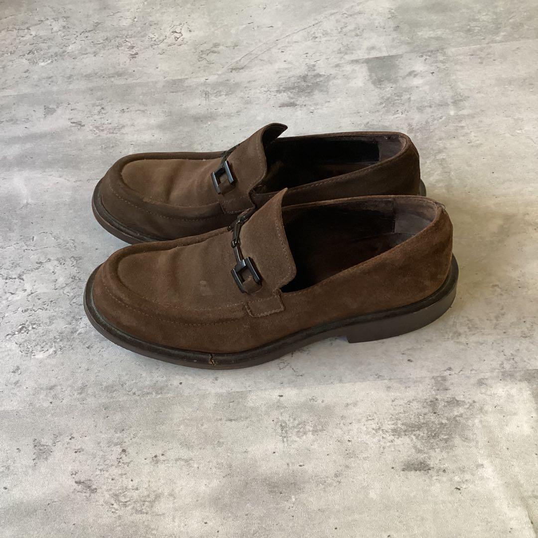 Gucci グッチ ローファー　スウェード調　ブラウン