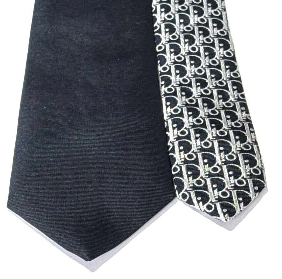 美品　ディオールオム　ネクタイ　トロッター　オブリーク　ジャガード　手編み　高級
