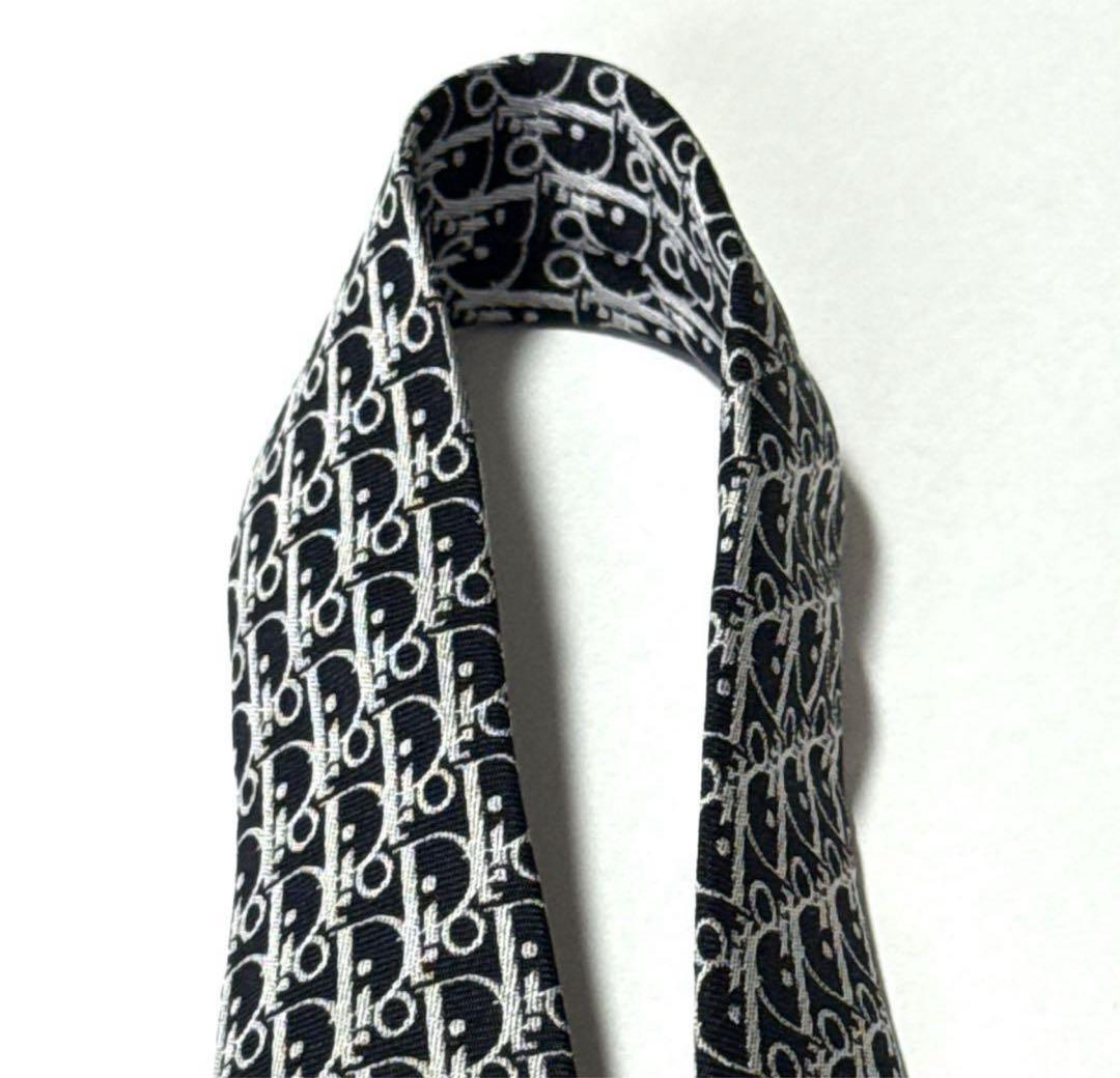 美品　ディオールオム　ネクタイ　トロッター　オブリーク　ジャガード　手編み　高級