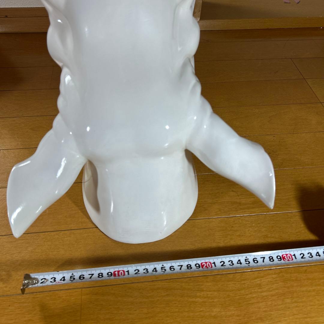 ホワイトサイの置物　壁掛けMaisons du Monde フランス製