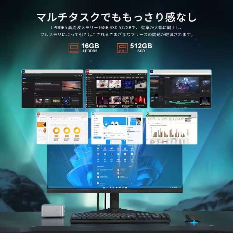 【新品未開封】Acemagic T8 Plus N100 ミニPC