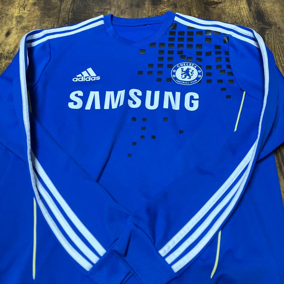 adidas × FCチェルシー × サムスン 長袖 ユニフォーム Lサイズ