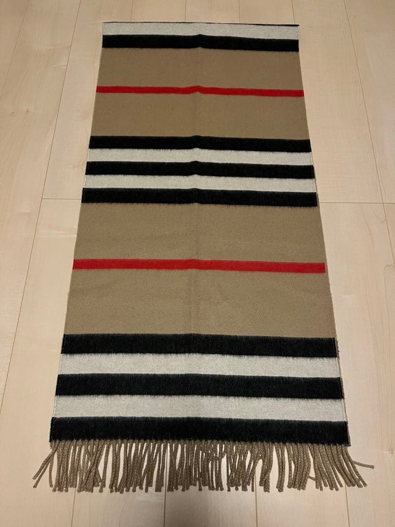 BURBERRY　バーバリー　マフラー　カシミア100％　超大判　未使用に近い